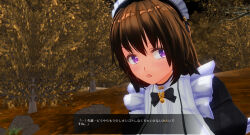 3d breasts brown_hair custom_maid_3d_2 female_only femsub large_breasts maid purple_eyes sennoudaisuki text translated rating:Questionable score:2 user:YuriLover2