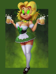 14-bis absurdres blonde_hair breasts disney female_only femsub furry glasses gloria_pennypacker goof_troop high_heels hypnotic_accessory large_breasts spiral_eyes st._patrick's_day symbol_in_eyes thighhighs western rating:Questionable score:60 user:daveyboysmith9