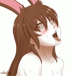 ahegao animal_ears animated animated_eyes_only animated_gif blush bottomless breasts brown_hair bunny_girl cslucaris drool female_only femsub happy_trance large_breasts long_hair manip naughty_face nude open_mouth rwby simple_background sleepyowl_(manipper) solo spiral_eyes sweat symbol_in_eyes tears tongue tongue_out topless velvet_scarlatina white_background rating:Questionable score:87 user:SleepyOwl