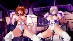 3d alternate_costume animated arms_behind_back blush cables clothed_exposure collar cosplay crossed_eyes crotch_tattoo electricity eye_roll fate/grand_order fate_(series) female_only femsub high_heels huge_breasts koikatsu! long_hair mashu_kyrielight moawi1 monitor multiple_girls multiple_subs nipple_penetration orange_eyes orange_hair purple_eyes purple_hair pussy_juice restrained ritsuka_fujimaru short_hair side_ponytail spread_legs squirting tattoo tech_control thighhighs tongue tongue_out topless ts_mahou_shoujo_nao! tubes vaginal vibrator video rating:Explicit score:38 user:VortexMaster
