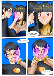 absurdres ahegao bayonetta bayonetta_(series) black_hair breasts cleavage comic consensual dazed drool english_text eye_roll female_only femdom femsub finger_in_mouth finger_sucking finger_to_mouth fire_emblem fire_emblem_awakening glasses happy_trance heart heart_eyes huge_breasts hypnotic_hands hypnotic_touch hypnotized_dom hypnotized_hypnotist jewelry large_breasts lip_biting long_hair magic nintendo oo_sebastian_oo open_mouth ring_eyes short_hair smile speech_bubble spiral_eyes submissive_hypnotist symbol_in_eyes text tharja tongue tongue_out yuri rating:Safe score:475 user:Roxa