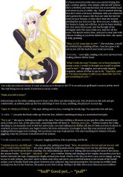 altered_perception animal_ears artist_request blonde_hair caption caption_only drainedfoxy_(manipper) female_pov femdom jolteon looking_at_viewer manip nintendo pokemon pov pov_sub tech_control text rating:explicit score: user:drainedfoxy