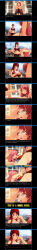 3d absurdres bottomless breasts comic custom_maid_3d_2 empty_eyes erect_nipples kamen_writer_mc large_breasts long_hair nipples red_hair rina_(mc_trap_town) symbol_in_eyes text topless trigger rating:Explicit score:13 user:Salinus
