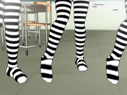 3d 3d_custom_girl brain_drain femsub henshin-san socks text thighhighs rating:Questionable score:10 user:Darkwitt