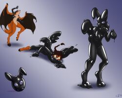 bunny_boy corruption furry helixjack latex male_only malesub original transformation rating:questionable score: user:riley