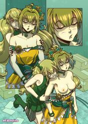 breasts choker comic dress drool efalabrino female_only femdom femsub girls_frontline grizzly_(girls_frontline) signature sleeping tagme topless ump9(girls_frontline) undressing rating:Explicit score:140 user:L12@