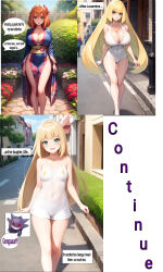 ai_art blonde_hair breasts femsub gengar gengarai_(generator) green_eyes kimono lillie_(pokemon) lusamine misty multiple_girls nintendo pokemon pokemon_(creature) pokemon_sun_and_moon smile swimsuit text rating:Safe score:58 user:Gengarai