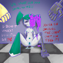 black_sclera blush bottomless breasts corruption cum cum_in_pussy cyan_hair drool equestria_girls femdom femsub five_nights_at_freddy's fluttershy freakinbambam jenny_wakeman monster my_life_as_a_teenage_robot my_little_pony nickelodeon nightmare_fuel nude pussy rape robot sitting slime spread_legs spread_pussy sunset_shimmer tears text topless transformation twintails western yuri rating:Explicit score:38 user:Grim