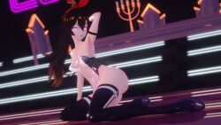 3d alternate_costume amber_(genshin_impact) animal_ears armpits breasts brown_hair bunny_ears bunnysuit cleavage corruption crotch_tattoo female_only femsub genshin_impact gloves glowing_eyes hair_ribbon high_heels koikatsu! latex leotard long_hair looking_at_viewer pink_eyes sitting small_breasts solo taihou1944 thighhighs rating:Questionable score:54 user:MesMerZ