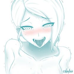 ahegao blush bottomless breasts cslucaris drool female_only femsub icontrol_(manipper) large_breasts manip milf naughty_face nude open_mouth rwby short_hair simple_background solo spiral_eyes sweat symbol_in_eyes tears tongue tongue_out topless trembling white_background white_hair willow_schnee rating:Questionable score:82 user:Icontrol