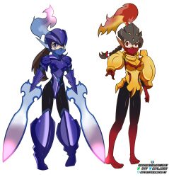 armarouge armor ceruledge empty_eyes femsub idpet juliana_(pokemon) nemona_(pokemon) nintendo pokemon pokemon_scarlet_and_violet rating:Safe score:5 user:IDPet