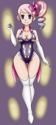  bodysuit calnero female_only femsub high_heels latex malamar_outfit mole nintendo pokemon pokemon_black_and_white_2 solo yancy_(pokemon)  rating:explicit score: user:calnero