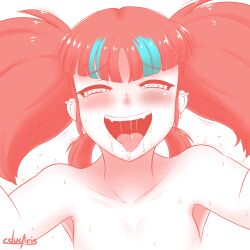 ahegao blush bottomless breasts cslucaris drool female_only femsub happy_trance icontrol_(manipper) large_breasts manip multicolored_hair naughty_face neon_katt nude open_mouth piercing rwby simple_background solo spiral_eyes sweat symbol_in_eyes tears tongue tongue_out topless twintails white_background rating:Questionable score:68 user:Icontrol