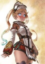 asanagi blonde_hair blue_eyes cosplay empty_eyes female_only femsub gloves glowing glowing_eyes granblue_fantasy hat io_euclase_(granblue_fantasy) loli nurse opera_gloves solo sophia_(granblue_fantasy) thighhighs twintails rating:Safe score: user:granddad