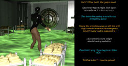 ass breasts gold hypno-tato skinsuit smoke tagme text tight_clothing rating:Questionable score:4 user:Hypno-tato