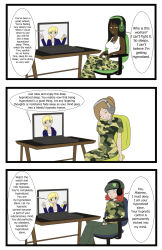 blonde_hair comic computer doctor dr._selene_(neowhyachi) femdom happy_trance military_hat military_uniform original text tigerssunshyn rating:Safe score:61 user:hypnouser2