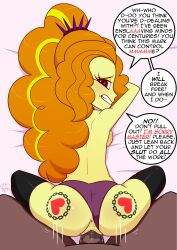 absurdres adagio_dazzle all_fours anonymind_(manipper) anus ass aware bed breasts choker clothed_sex comic corruption crown dialogue equestria_girls femsub from_behind heart heart_eyes kneeling looking_at_viewer looking_back magic maledom manip my_little_pony notenoughapples orange_hair panties penis pink_eyes pov pov_dom pussy_juice resisting sex sideboob speech_bubble symbol_in_eyes tattoo text thighhighs topless turning_the_tables underwear vaginal rating:Explicit score:181 user:anonymind