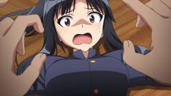 black_hair breasts brown_eyes corruption female_only femsub francesca_lucchini hattori_shizuka large_breasts long_hair military_uniform screenshot strike_witches tagme rating:Safe score:5 user:97643241