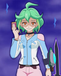 empty_eyes evil_smile femsub green_hair rin_(yu-gi-oh!_arc-v) smile triggerrock yu-gi-oh! yu-gi-oh!_arc-v rating:safe score: user:mehklers