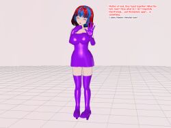 3d 3d_custom_girl blue_hair dress fusion gloves henshin-san multicolored_hair purple_eyes red_hair simple_background text thigh_boots rating:Questionable score:4 user:RayX