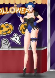 blue_eyes blue_hair bluebullpen breasts empty_eyes female_only femsub ghost halloween happy_trance hat high_heels huge_breasts jack_o'_lantern magic magic_wand milf pumpkin saeko_mizuno sailor_moon_(series) short_hair witch witch_hat rating:Questionable score:66 user:daveyboysmith9