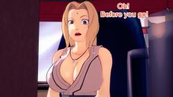 aware blonde_hair breasts brown_eyes clothed dialogue dogdog english_text female_only naruto_(series) solo text tsunade rating:Safe score:0 user:Bootyhunter69