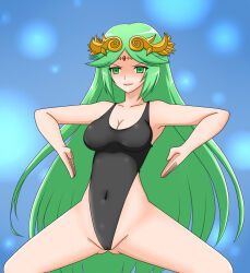 blush corruption femsub green_hair haigure kid_icarus leotard nintendo palutena spread_legs rating:Questionable score:13 user:Sleepyhead97