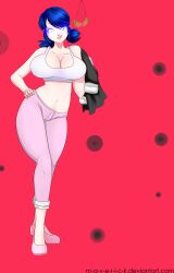 absurdres black_hair blue_eyes breasts cleavage femsub glowing glowing_eyes jabberwocky_(manipper) large_breasts large_hips m-a-v-e-r-i-c-k manip marinette_dupain-cheng miraculous_ladybug pendulum twintails rating:questionable score: user:jabberwocky