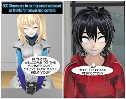 3d absurdres comic female_only femsub multiple_girls ruby_rose rwby tech_control tepmarmy text whitewash_eyes rating:Safe score:15 user:BlueMonday1984