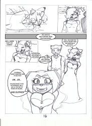 breasts comic crazycowproductions franklin_fox furry greyscale maledom monochrome original text rating:questionable score: user:crazycowproductions