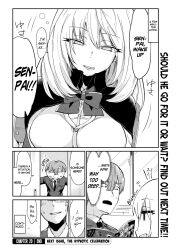 blush bow_tie breasts cape comic dazed dialogue drool empty_eyes expressionless femsub greyscale humor large_breasts long_hair magical_sempai magician maledom open_mouth right_to_left school_uniform sempai_(magical_sempai) short_hair text rating:Safe score:33 user:RedCollarBlackCollar