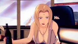 aware beer blonde_hair breasts brown_eyes clothed dialogue dogdog english_text female_only naruto_(series) solo text tsunade rating:Safe score:0 user:Bootyhunter69