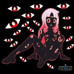 alternate_color_scheme black_skin corruption digimon digimon_ghost_game empty_eyes evil_smile femsub idpet long_hair nightmare_fuel nude pink_hair red_eyes ruli_tsukiyono rating:Questionable score:12 user:IDPet