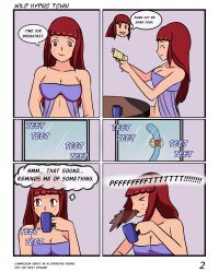 age_regression bottomless breasts comic femsub idpet lei_(idpet) nude open_mouth original red_eyes red_hair text topless rating:Questionable score:1 user:IDPet
