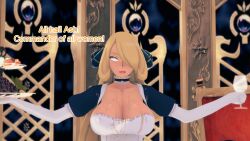 blonde_hair breasts clothed covered_with_cum cum cum_on_body cum_on_face cynthia dialogue empty_eyes english_text expressionless female_only femsub hair_covering_one_eye maid mantra mustardsauce pokemon pokemon_(anime) solo text white_eyes whitewash_eyes rating:Explicit score:0 user:Bootyhunter69