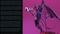 3d breasts caption clavi_(thalarynth) claws dragon femdom furry horns hypnotic_voice manip mask mass_hypnosis original outdoors scalie tail text thalarynth_(manipper) wholesome wings rating:Explicit score:19 user:Thalarynth