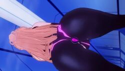3d animated ass ass_focus asuna bodysuit braid butt_plug crossed_arms female_only femsub gloves glowing hypnotic_accessory koikatsu! long_hair moawi1 opera_gloves orange_hair solo sword_art_online tech_control vibrator video rating:Questionable score:60 user:VortexMaster