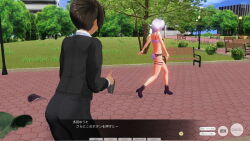 3d antenna blue_eyes body_control boots bra brown_hair business_suit dialogue empty_eyes expressionless glasses hitori humiliation multiple_girls original panties purple_eyes purple_hair remote_control short_hair tech_control text underwear undressing rating:Questionable score:4 user:ihaveacuteturtle