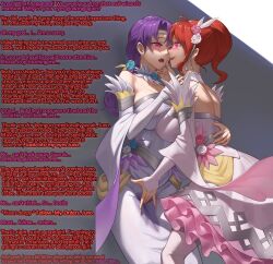  anna_(fire_emblem) betrayal breasts caption clothed crotch_rub dialogue dress drool femdom femsub fire_emblem fire_emblem_the_binding_blade flower flower_in_hair hair_ornament happy_trance headband hypnotic_eyes hypnotized_hypnotist juno_(fire_emblem) kissing lace lordixon_(manipper) maledom manip nintendo nipples princess purple_hair red_eyes red_hair resisting spit_trail symbol_in_eyes tagme text wet wet_clothes zeroa  rating:explicit score: user:lordixon