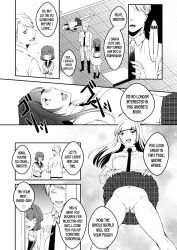black_hair bottomless breasts comic doggy_style dollification empty_eyes hard_translated hypnotic_drink kissing licking long_hair marialite monochrome petrification possession school_uniform sex short_hair skirt_lift tagme text translated yuri rating:Explicit score:9 user:L12@
