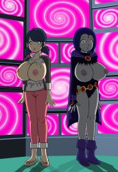 blue_eyes blue_hair breasts dc_comics discolored_nipples expressionless femsub grey_skin huge_breasts hypnotic_screen maledom marinette_dupain-cheng miraculous_ladybug multiple_girls open_mouth p.chronos purple_eyes purple_hair raven spiral spiral_eyes super_hero symbol_in_eyes teen_titans topless torn_clothes twintails western rating:Questionable score:178 user:daveyboysmith9