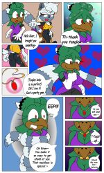 absurdres bird_girl collar female_only femdom femsub fleetway64 furry idw_comics lemur_girl smile sonic_the_hedgehog_(series) tangle_the_lemur text rating:questionable score: user:fnas