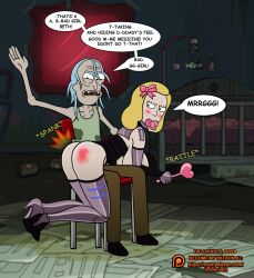 age_regression ass beth_smith breasts bruise clothed clothed_exposure dalo_knight dialogue father_and_daughter femsub maledom pacifier pacifier_gag rick_and_morty rick_sanchez robot robot_girl spanking text rating:Explicit score:10 user:Bootyhunter69