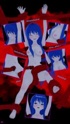 3d altered_perception barefoot blue_eyes blue_hair bottomless breasts comic dialogue doa femsub koikatsu! laughing maledom nude penlight sayori_watanabe smile tentacles text tickling topless rating:Explicit score:28 user:Angela_DeMille