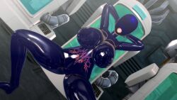 3d arms_above_head bodysuit breast_expansion breasts crotch_tattoo custom_maid_3d_2 erect_nipples erect_nipples_under_clothes happy_trance huge_breasts latex mask remilinlin rubber smile spread_legs squatting tattoo thick_thighs rating:Explicit score:4 user:VortexMaster