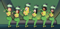 absurdres american_dad black_hair blonde_hair bodysuit brain_injection breasts brown_hair dancing dark_skin dlobo777 donna_tubbs earrings family_guy female_only femsub francine_smith glasses glowing glowing_eyes green_eyes happy_trance hayley_smith helmet hypnotic_accessory jimmy_neutron_(series) large_breasts lois_griffin long_hair meg_griffin multiple_girls multiple_subs open_mouth orange_hair poultra_egg roberta_tubbs short_hair smile tech_control the_cleveland_show tongue yolkian rating:Questionable score:51 user:random101