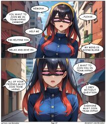 ai_art black_hair carmine_(pokemon) devianbar dialogue femsub happy_trance hypnotized_hypnotist large_breasts long_hair nemona_(pokemon) nintendo pokemon team_hypno tech_control text visor rating:Questionable score:4 user:Proyecto38