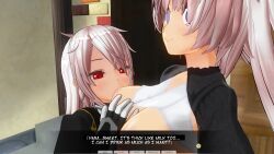 3d absurdres breast_grab breast_sucking breasts bunny_ears bunny_girl custom_maid_3d_2 hard_translated knight red_eyes smile spiral_eyes swallow774 white_hair rating:Explicit score:6 user:Amazingbrahjr