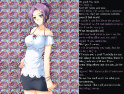 assertive_sub bare_shoulders blue_eyes bracelet breasts caption clothed collarbone couple_of_dragons_(manipper) dialogue double_teacher_life dress english_text expressionless eyebrows_visible_through_hair femsub glasses hair_clips hair_ornament heterochromia hypnotic_screen jewelry kurosaki_shigure large_breasts maledom manip netorare short_skirt skirt teacher tech_control text tomose_shunsaku yellow_eyes rating:Safe score:50 user:BugmenotEncore