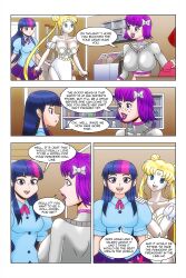 bare_shoulders blonde_hair blue_eyes bow cleavage comic dress empty_eyes equestria_girls facial_markings femsub freckles hair_buns kimberly_smith_(daveyboysmith9) large_breasts long_hair multicolored_hair my_little_pony original princess purple_eyes purple_hair purple_lipstick sailor_moon sailor_moon_(series) smile story text twilight_sparkle twintails wadevezecha western rating:Explicit score:22 user:daveyboysmith9